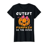 Cutest Pumpkin In The Patch Funny Halloween For women girl T-Shirt