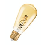 Osram Led-lampa Retro Edison (35)824 E27 Klar Gold 4w Osram