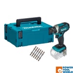 Makita DTD152Z 18v LXT Cordless Impact Driver Body Only In Makpac Carry Case ...