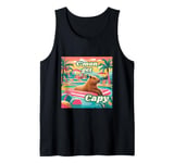 C'mon Get Capy Capybara Retro Chill Cute Poolside Tank Top