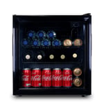 Mini Drinks Fridge, Table Top 50L Beer / Wine Cooler With Glass Door - SIA DC2BL