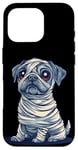 Coque pour iPhone 16 Pro Chien mignon comme momie pour les amoureux des chiens et des momies