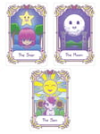 Deadly Tarot Kawaii - The Star, The Moon & The Sun Small Tin Sign Set