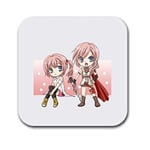 Lightning and Sarah Chibi Final Fantasy Inspired Funny Wooden Coaster