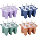 Isglassformar i silikon - 6-pack