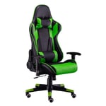 FTFTO Home Accessories Office Chair Ergonomic Pedal Game Chair Reclining Home Office Chair Lumbar Pillow with Headrest Adjustable Swivel High-Back Seat Game Chair Green