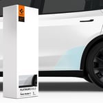 Spigen PlatinumShield Film de Protection des Arches de Roues pour Tesla Model Y(2021~2024), 1 lot (2 Films + raclette + Chiffon de Nettoyage), Transparent, Kit Tout Compris