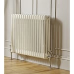 White Horizontal Radiator with 6 Columns 300mm (H) x 1370mm (W)