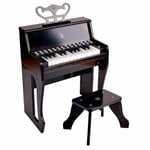 Piano droit interactif noir