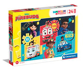 Clementoni - 24244 - Supercolor Puzzle - Disney Firebuds - 24 Maxi Pièces, Puzzle Enfants 3 Ans, Puzzle Dessin Animé - Fabriqué en Italie