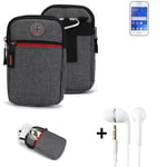 Holster + earphones for Samsung Galaxy Young 2 Belt Pouch