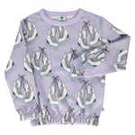 Småfolk Sweatshirt Orchid Petal med skridskor | Lila | 7-8 years