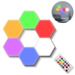 Kuusikulmainen LED v?gglampa - 6. RGB Modular Touch Lights Light