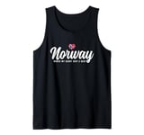 Norwegian Souvenirs Makes My Heart Skip A Beat I Love Norway Tank Top