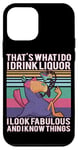 Coque pour iPhone 12 mini C'est ce que je fais, je bois de l'alcool, j'ai l'air fabuleuse, je sais tout