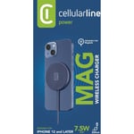 cellularline wireless charger mag magsafe iphone 12 et superieur 7.5W 2M