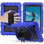 Étui pour Samsung Galaxy Tab A 8.0" 2019 (SM-T290/T295) Coque résistante aux Chocs avec Support Rotatif Dragonne Bandoulière Sac pour Galaxy Tab A 8.0"