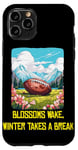 Coque pour iPhone 11 Pro Blossoms se réveille avec le football américain cool pour le printemps