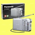 Panasonic RF-P150D (Silver) AM FM Pocket Radio Portable 2-Band Receiver