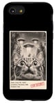 Coque pour iPhone SE (2020) / 7 / 8 Drôle Chat Selfie Noir et Blanc Roswell Photo Animal UFO