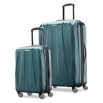 Samsonite Centric 2 Bagages rigides Extensibles avec roulettes pivotantes et roulettes pivotantes, Vert émeraude, 2-Piece Set (20/28), Centric 2 Valise Rigide Extensible avec roulettes pivotantes