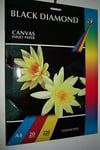 Black Diamond A4 A3 Canvas Textured Inkjet Photo Printer Paper 220gsm 20 50 100