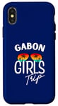 Coque pour iPhone X/XS Gabon Girls Trip Travel Vacation Femmes Gabon