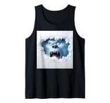 Funny Xmas Abominable Snowman Bigfoot Yeti Retro Christmas Tank Top