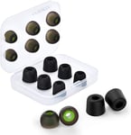 Embout Ecouteur Intra Auriculaire 6 Paires S/M/L, Ear Tips Avec Diamètre Interne 5Mm-6Mm Replacement Noise Cancelling Earbuds En Silicone & Mousse À Mémoire Embouts De Rechange 12 [QUE073477]