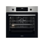 Zanussi ZOPXD6X2 Four multifonction avec nettoyage pyrolytique, 9 positions avec cavité XXL, Diplay LED, horloge électronique + télécommandes escamotables, chariots télescopiques 1 niveau, inox, A+, 72 litres