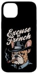 Coque pour iPhone 14 Plus Bulldog français Excuse My Frenchie Vintage Bulldog Lover