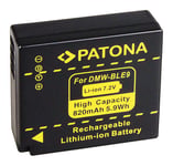 Batterie haut de gamme de marque Patona® pour Panasonic DMW-BLG10E - garantie 1 an