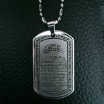 Allah Ayatul Kursi Ayatul Kuersi Ayat Al Kursi Dua Pendentif Collier Islam