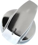 Belling Gas Oven Knob, Control Switch in Silver/Chrome, for Home Cooktops