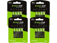 Green Cell 16X Rechargeable Batteries Aaa R3 950Mah Ni-Mh Rechargeable Batteries Green Cell