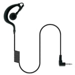 2 x LISTEN ONLY G SHAPE EAR HOOK EARPIECE FOR 2 PIN 3.5mm JACK BAOFENG RADIO