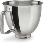 KitchenAid Bol mélangeur en acier inoxydable Kaishanyi Chef Machine Accessoires K5THSBP pour 5QT avec poignée