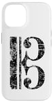 Coque pour iPhone 14 Clef d'Ut (Noir Ancien) Viola, Violoncello, Cello, Trombone