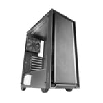 MARSGAMING MC-PMAX, Boîtier Professionnel ATX, 4x Ventilateurs FDB 120mm, Panneau Frontal Mesh, Fenêtre Latérale Verre Trempé, Semi-Tour PC Design Double Chambre, Support Refroidissement Liquide, Noir