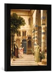 'Image encadrée de Lord Frederick Leigh tonalité "Old Damascus : Jew S Quarter Impression d'art dans le cadre de haute qualité Photos fait main, 30 x 40 cm, or Gathering Citrons, noir mat