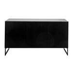 Englesson - Line Skänk 3 Dörrar 6713B Black / Black - Skänkar och sideboards - MDF/Metall