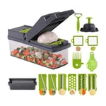 Vegetable Chopper Dicer Slicer 16-in-1 Salad Fruit Mandolin Food Cutter Peeler