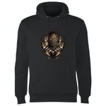 Sweat à Capuche Homme Gold Erik Killmonger - Black Panther - Noir - S