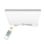 byecold 400W Electric Infrared Heater Built-in Thermostat, Energy Efficient Ceiling Far Infrared Heater Panel with Overheat Protection,Remote Control, Waterproof, Infrared Silent Heater for Room