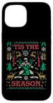 iPhone 15 'Tis the Season Deer Hunter Ugly Christmas Sweater Party Case