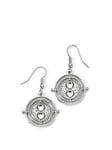 Harry Potter Silver Tone Time Turner Drop Earrings