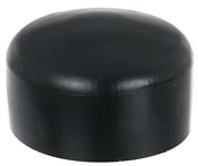 Alberts 654665 Capuchon métallique Rond | PVC Noir | pour Poteau Ø 60 mm clôture