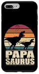 Coque pour iPhone 7 Plus/8 Plus Papasaurus Rex Père Dinosaure Famille Dino Papa Papa Saurus