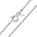 Amberta® Bijoux - Collier - Chaîne Argent 925/1000 - Maille Gourmette - Largeur 1.1 mm - Longueur 36 40 45 50 55 60 cm (50cm)