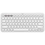 Logitech Pebble Keys 2 K380S Wireless Compact Keyboard Bluetooth White